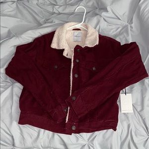 Burgundy corduroy jacket